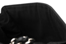 Load image into Gallery viewer, 極美品 CHANEL シャネル Sフラップ Wチェーンショルダーバッグ 15番台 ココマーク キャビアスキン ブラック シルバー金具 中古 4b009055