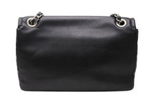 Load image into Gallery viewer, 極美品 CHANEL シャネル Sフラップ Wチェーンショルダーバッグ 15番台 ココマーク キャビアスキン ブラック シルバー金具 中古 4b009055