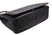 Load image into Gallery viewer, 極美品 CHANEL シャネル Sフラップ Wチェーンショルダーバッグ 15番台 ココマーク キャビアスキン ブラック シルバー金具 中古 4b009055