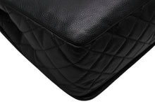 Load image into Gallery viewer, 極美品 CHANEL シャネル Sフラップ Wチェーンショルダーバッグ 15番台 ココマーク キャビアスキン ブラック シルバー金具 中古 4b009055
