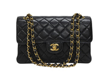画像をギャラリービューアに読み込む, CHANEL シャネル ダブルフェイス マトラッセ25 Sフラップ Wチェーンワンショルダーバッグ 4番台 ココマーク ラムスキン 美品 中古 4b009056