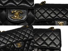 画像をギャラリービューアに読み込む, CHANEL シャネル ダブルフェイス マトラッセ25 Sフラップ Wチェーンワンショルダーバッグ 4番台 ココマーク ラムスキン 美品 中古 4b009056