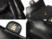 画像をギャラリービューアに読み込む, CHANEL シャネル ダブルフェイス マトラッセ25 Sフラップ Wチェーンワンショルダーバッグ 4番台 ココマーク ラムスキン 美品 中古 4b009056
