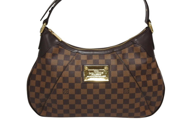 LOUIS VUITTON ルイヴィトン ハンドバッグ ワンショルダーバッグ テムズPM ダミエ・エベヌ N48180 ゴールド金具 美品 中古 4b009059