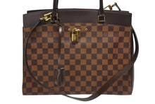 画像をギャラリービューアに読み込む, 極美品 LOUIS VUITTON ルイヴィトン リヴォリBB 2WAYバッグ N41152 ダミエ エベヌ ブラウン PVC レザー ゴールド金具 中古 4b009060