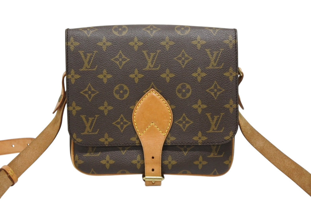 LOUIS VUITTON Cartesier MM Shoulder Bag M51253 Monogram Canvas Brown Good Condition Used 4b009061