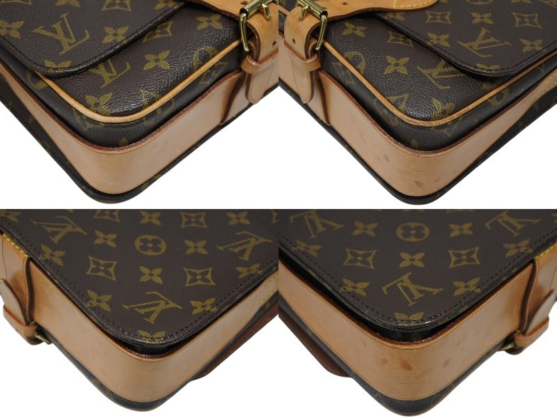 LOUIS VUITTON Cartesier MM Shoulder Bag M51253 Monogram Canvas Brown Good Condition Used 4b009061