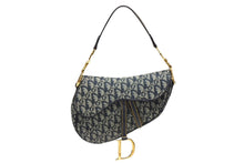 Load image into Gallery viewer, Christian Dior クリスチャンディオール サドルバッグ ワンショルダーバッグ トロッター ネイビー ガリアーノ期 美品 中古 4b009064