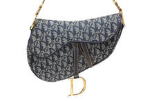 Load image into Gallery viewer, Christian Dior クリスチャンディオール サドルバッグ ワンショルダーバッグ トロッター ネイビー ガリアーノ期 美品 中古 4b009064