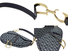 Load image into Gallery viewer, Christian Dior クリスチャンディオール サドルバッグ ワンショルダーバッグ トロッター ネイビー ガリアーノ期 美品 中古 4b009064
