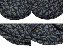 Load image into Gallery viewer, Christian Dior クリスチャンディオール サドルバッグ ワンショルダーバッグ トロッター ネイビー ガリアーノ期 美品 中古 4b009064