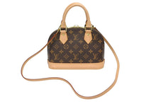 画像をギャラリービューアに読み込む, LOUIS VUITTON ルイヴィトン モノグラム アルマBB ハンドバッグ M53152 ショルダー 2WAY PVC ゴールド金具 美品 中古 4b009066