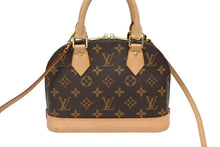 画像をギャラリービューアに読み込む, LOUIS VUITTON ルイヴィトン モノグラム アルマBB ハンドバッグ M53152 ショルダー 2WAY PVC ゴールド金具 美品 中古 4b009066