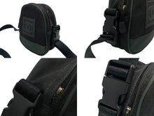 画像をギャラリービューアに読み込む, CHANEL シャネル ココマーク スポーツライン ミニショルダーバッグ 8番台 ブラック カーキ キャンバス 美品 中古 4b009067