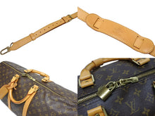 画像をギャラリービューアに読み込む, LOUIS VUITTON ルイヴィトン キーポル バンドリエール55 ボストンバッグ M41414 モノグラム ブラウン 美品 中古 4b009068