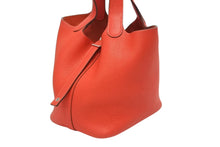 画像をギャラリービューアに読み込む, 極美品 HERMES エルメス ハンドバッグ ピコタンロックPM ルージュカザック トリヨンクレマンス シルバー金具 D刻印 中古 4b009069