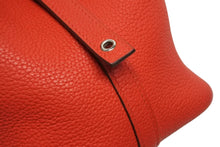 画像をギャラリービューアに読み込む, 極美品 HERMES エルメス ハンドバッグ ピコタンロックPM ルージュカザック トリヨンクレマンス シルバー金具 D刻印 中古 4b009069