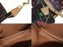 画像をギャラリービューアに読み込む, 極美品 LOUIS VUITTON ルイヴィトン バケットPM ハンドバッグ M95012 モノグラム チェリー ブラウン 村上 中古 4b009072