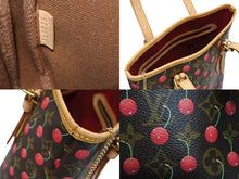 画像をギャラリービューアに読み込む, 極美品 LOUIS VUITTON ルイヴィトン バケットPM ハンドバッグ M95012 モノグラム チェリー ブラウン 村上 中古 4b009072