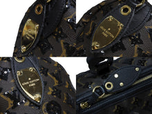 画像をギャラリービューアに読み込む, 極美品 LOUIS VUITTON ルイヴィトン スピーディ30 ハンドバッグ モノグラム エクリプス スパンコール M40243 中古 4b009073
