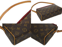 画像をギャラリービューアに読み込む, LOUIS VUITTON ルイヴィトン レシタル ハンドバッグ M51900 モノグラムキャンバス ヌメ革 ブラウン ゴールド金具 美品 中古 4b009078