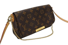 画像をギャラリービューアに読み込む, LOUIS VUITTON ルイヴィトン モノグラム フェイボリットPM ショルダーバッグ M40717 ブラウン ゴールド金具 美品 中古 4b009085