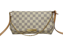 画像をギャラリービューアに読み込む, 極美品 LOUIS VUITTON ルイヴィトン ショルダーバッグ ダミエアズール フェイボリットMM ダミエキャンバス N41275 中古 4b009086