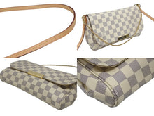画像をギャラリービューアに読み込む, 極美品 LOUIS VUITTON ルイヴィトン ショルダーバッグ ダミエアズール フェイボリットMM ダミエキャンバス N41275 中古 4b009086
