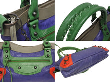 画像をギャラリービューアに読み込む, 極美品 BALENCIAGA バレンシアガ ザ ファースト 2WAYバッグ ハンドバッグ ショルダーバッグ 103208 レザー マルチカラー 中古 4b009089