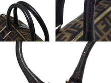 画像をギャラリービューアに読み込む, FENDI フェンディ ALWAYS SHOPPER オールウェイズ ショッパー ハンドバッグ 8BH173 ズッカ ブラウン ゴールド金具 美品 中古 4b009091