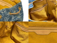 画像をギャラリービューアに読み込む, LOUIS VUITTON ルイヴィトン サックアドGM リュック バックパック M95056 モノグラムデニム ブルー ゴールド金具 美品 中古 4b009096