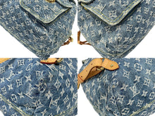 画像をギャラリービューアに読み込む, LOUIS VUITTON ルイヴィトン サックアドGM リュック バックパック M95056 モノグラムデニム ブルー ゴールド金具 美品 中古 4b009096