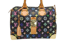 画像をギャラリービューアに読み込む, 極美品 LOUIS VUITTON ルイヴィトン スピーディ30 ハンドバッグ M92642 モノグラム マルチカラー ブラック ゴールド金具 村上隆 中古 4b009097