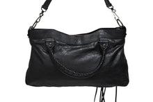 画像をギャラリービューアに読み込む, BALENCIAGA バレンシアガ ザ ファースト ハンドバッグ ショルダーバッグ ブラック レザー 103208 ブラック金具 美品 中古 4b009098