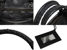 画像をギャラリービューアに読み込む, BALENCIAGA バレンシアガ ザ ファースト ハンドバッグ ショルダーバッグ ブラック レザー 103208 ブラック金具 美品 中古 4b009098