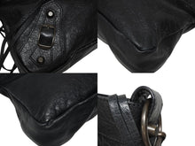 画像をギャラリービューアに読み込む, BALENCIAGA バレンシアガ ザ ファースト ハンドバッグ ショルダーバッグ ブラック レザー 103208 ブラック金具 美品 中古 4b009098