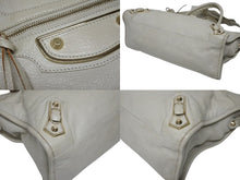 画像をギャラリービューアに読み込む, BALENCIAGA バレンシアガ THE CITY ザ シティ 2WAYバッグ 115748 レザー アイボリー ゴールド金具 美品 美品 中古 4b009099