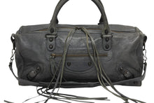 画像をギャラリービューアに読み込む, BALENCIAGA バレンシアガ THE TWIGGY ザ ツィギー 2WAYバッグ 128523 レザー グレー ガンメタ金具 美品 中古 4b009100
