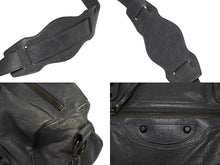 画像をギャラリービューアに読み込む, BALENCIAGA バレンシアガ THE TWIGGY ザ ツィギー 2WAYバッグ 128523 レザー グレー ガンメタ金具 美品 中古 4b009100