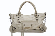 画像をギャラリービューアに読み込む, BALENCIAGA バレンシアガ ザ ファースト 2WAY ショルダーバッグ 103208 アイボリー レザー ハンドバッグ 美品 中古 4b009102