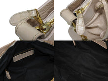 画像をギャラリービューアに読み込む, BALENCIAGA バレンシアガ ジャイアント ファースト 2WAYバッグ 285433 レザー ピンクベージュ ゴールド金具 美品 中古 4b009103