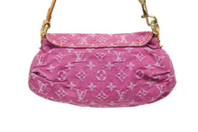 画像をギャラリービューアに読み込む, 極美品 LOUIS VUITTON ルイヴィトン ミニプリーティ ワンショルダーバッグ M95216 モノグラム デニム ピンク 中古 4b009116