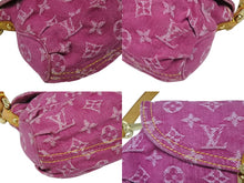 画像をギャラリービューアに読み込む, 極美品 LOUIS VUITTON ルイヴィトン ミニプリーティ ワンショルダーバッグ M95216 モノグラム デニム ピンク 中古 4b009116