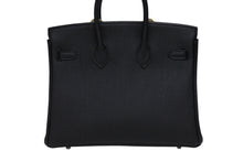 画像をギャラリービューアに読み込む, 新品未使用 HERMES エルメス ハンドバッグ K刻印 バーキン25 ブラック シルバー金具トゴ 中古 4b009117