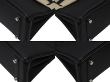 画像をギャラリービューアに読み込む, 新品未使用 HERMES エルメス ハンドバッグ K刻印 バーキン25 ブラック シルバー金具トゴ 中古 4b009117