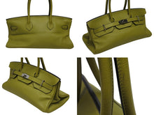 画像をギャラリービューアに読み込む, HERMES エルメス ゴルチェ期 ショルダーバーキン トリヨンクレマンス アニスグリーン □H刻印 ショルダーバッグ 美品 中古 4b009118