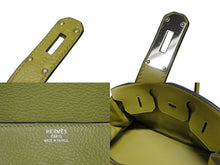 画像をギャラリービューアに読み込む, HERMES エルメス ゴルチェ期 ショルダーバーキン トリヨンクレマンス アニスグリーン □H刻印 ショルダーバッグ 美品 中古 4b009118