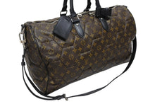 画像をギャラリービューアに読み込む, 極美品 LOUIS VUITTON ルイヴィトン 09AW キーポル バンドリエール45 ボストンバッグ M56713 モノグラム マカサー ヘキサゴン 中古 4b009120