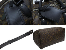 画像をギャラリービューアに読み込む, 極美品 LOUIS VUITTON ルイヴィトン 09AW キーポル バンドリエール45 ボストンバッグ M56713 モノグラム マカサー ヘキサゴン 中古 4b009120