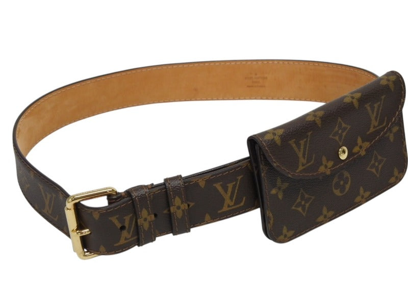 Very good condition LOUIS VUITTON sun tulle pochette solo belt with pouch waist bag hip bag M6948V used 4b009126